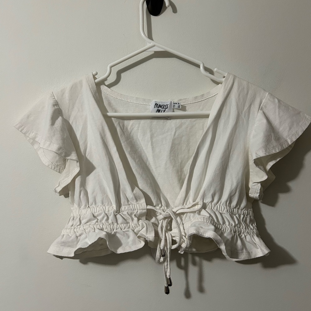 Princess Polly White‎  Cropped Top